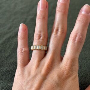 Infinity Moissanite Gold Ring